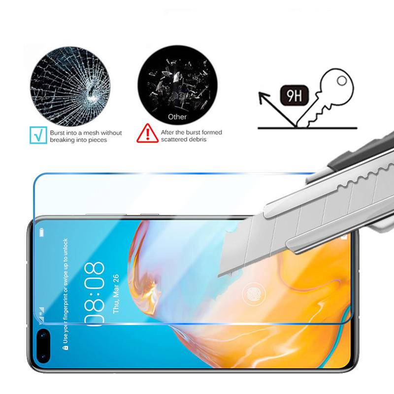 4pcs Pelindung Layar Tempered Glass Untuk Huawei P Smart S Z 2019 2020 2021 P50 P40 P30 P20 Pro Lite E