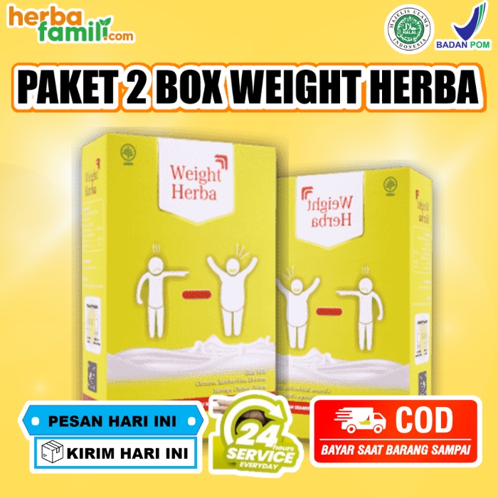 

Paket 2 Box Weight Herba Susu Penambah Berat Badan Tanpa Gula Perlancar Saluran Pencernaan