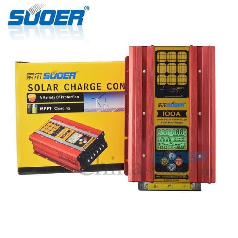 MPPT 100A Solar Charger Controller 12V 24V 48V SUOER SON-MPPT-100A