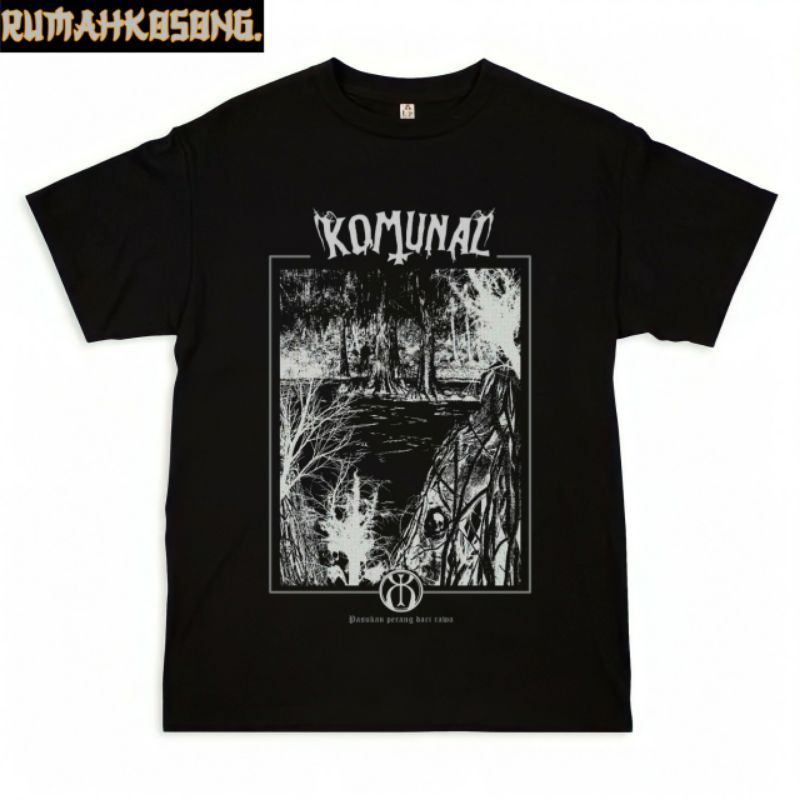 KAOS KOMUNAL - PASUKA PERANG DARI RAWA | T-SHIRT BAJU BAND KOMUNAL | KAOS BAND KOMUNAL | KAOS PRIA |