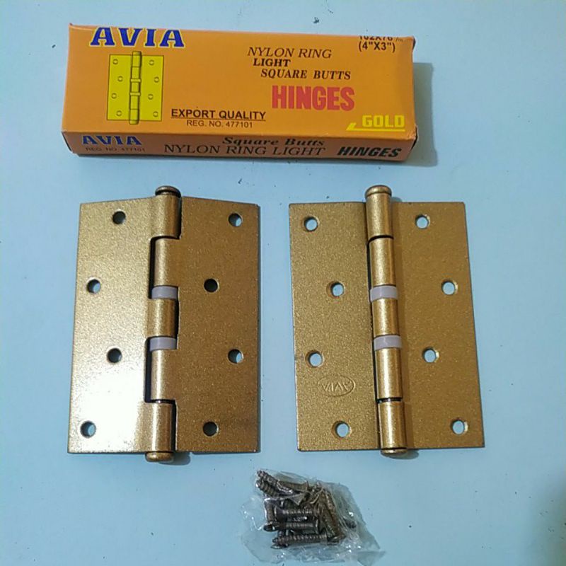 engsel pintu ,engsel nylon Avia 4 inci. harga per pasang