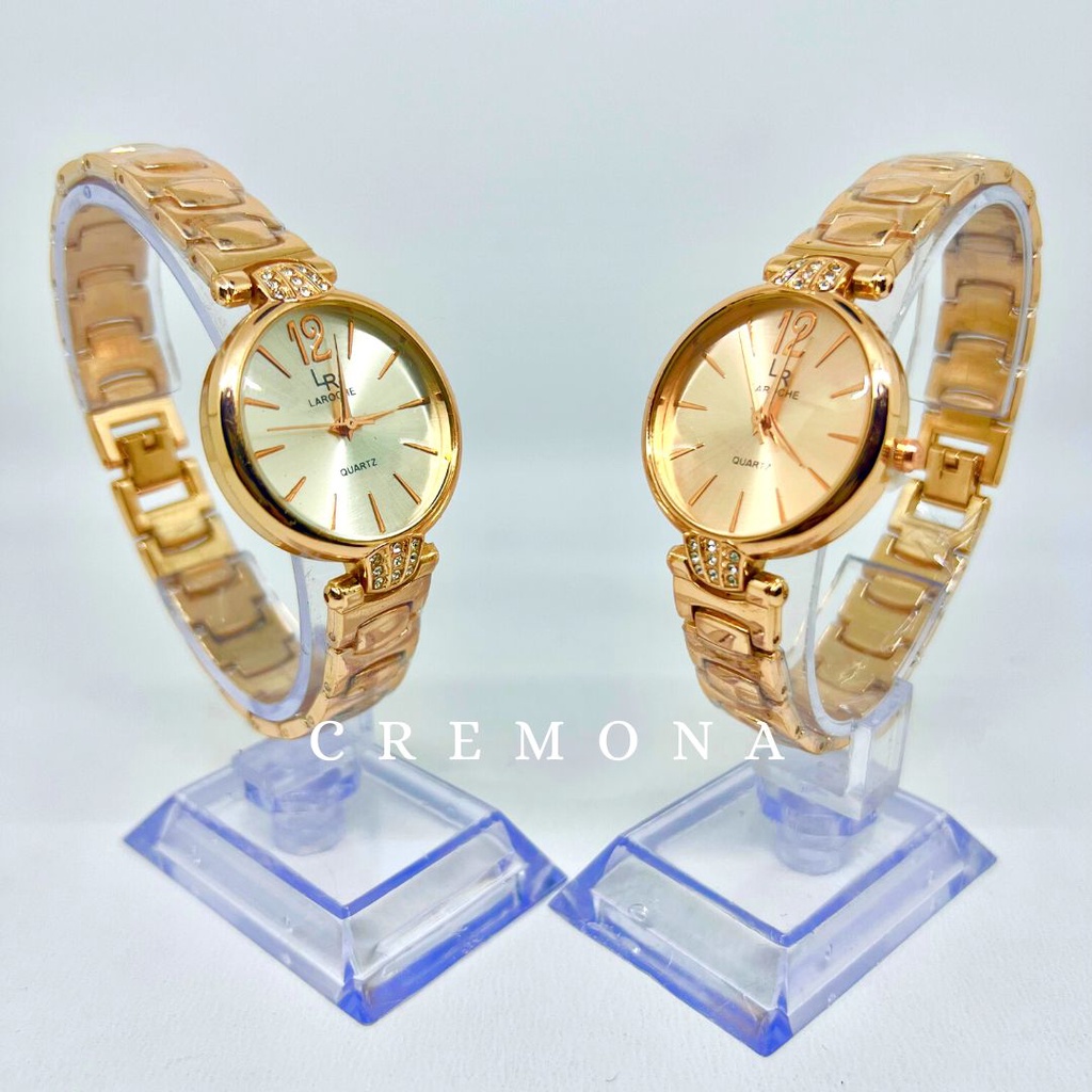 Jam Tangan Wanita Bulat Rantai Fashion Import Murah Mewah