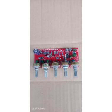 tone control mono 5 potensio basa midle, Trebel, volume, dan subwoofer