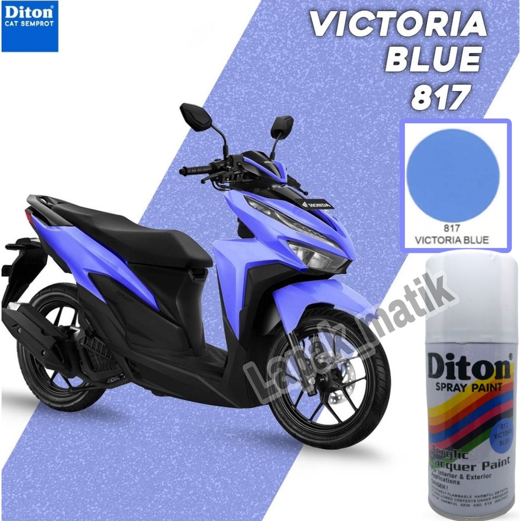 Pilok Pilox DITON Biru VICTORIAN BLUE 817 300ml Cat Semprot Pylox