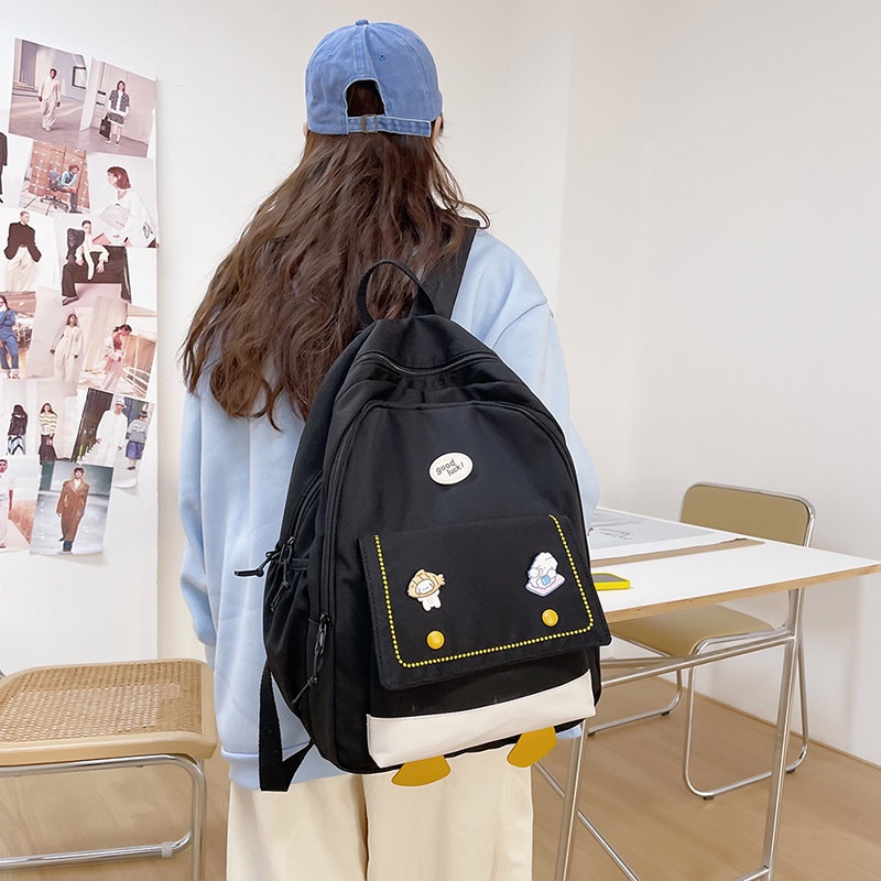 Tas Ransel Korea Fashion Import 6268-Black-Ransel Korea
