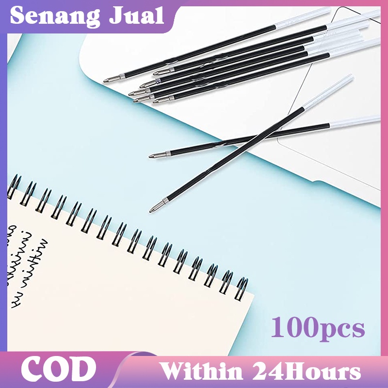

100Pcs Refill Pulpen Gel / Isi Ulang Pulpen Gel / Pulpen Gel Cair Premium Import