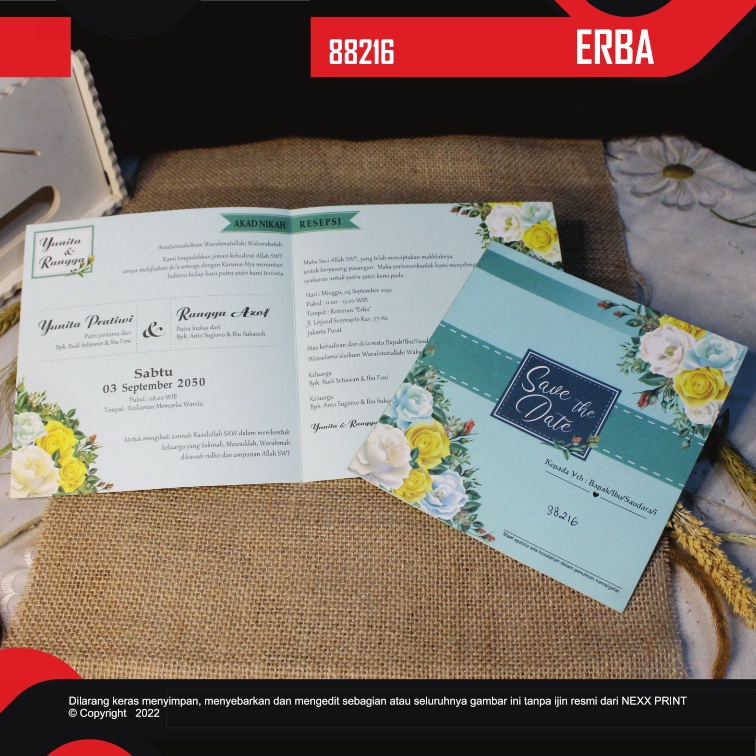 BLANGKO UNDANGAN PERNIKAHAN SIMPLE DAN ELEGAN