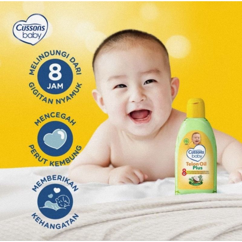 Cussons Baby Minyak Telon &amp; Minyak Telon Plus Ukuran 60 ml
