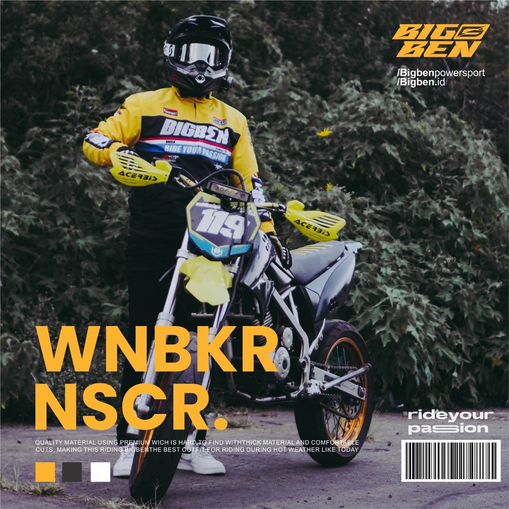 JACKET NASCAR BIGBEN POWER SPORT - YELLOW BLACK
