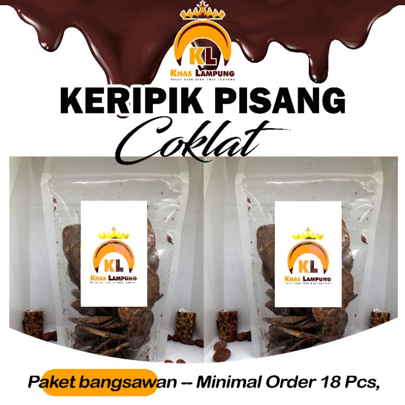 Kripik Pisang Cokelat Keripik Pisang Keripik Coklat Oleh-oleh KHAS LAMPUNG