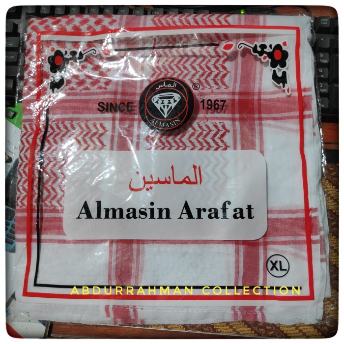 Sorban Sorban Almas Arafat Merah Putih(F6Z1) Sorban Panjang GROSIR Sorban Rida Yaman Sorban Almas Pr