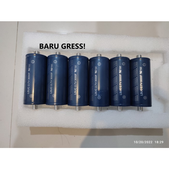 New Super capacitor 2.7v 3000f ultra kapasitor original real capasitor