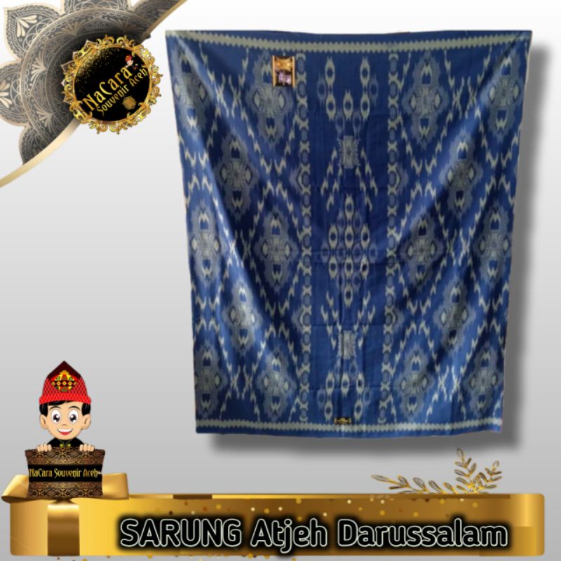 KAIN SARUNG Atjeh Darussalam | Sarung Aceh || NaCaraSouvenirAceh