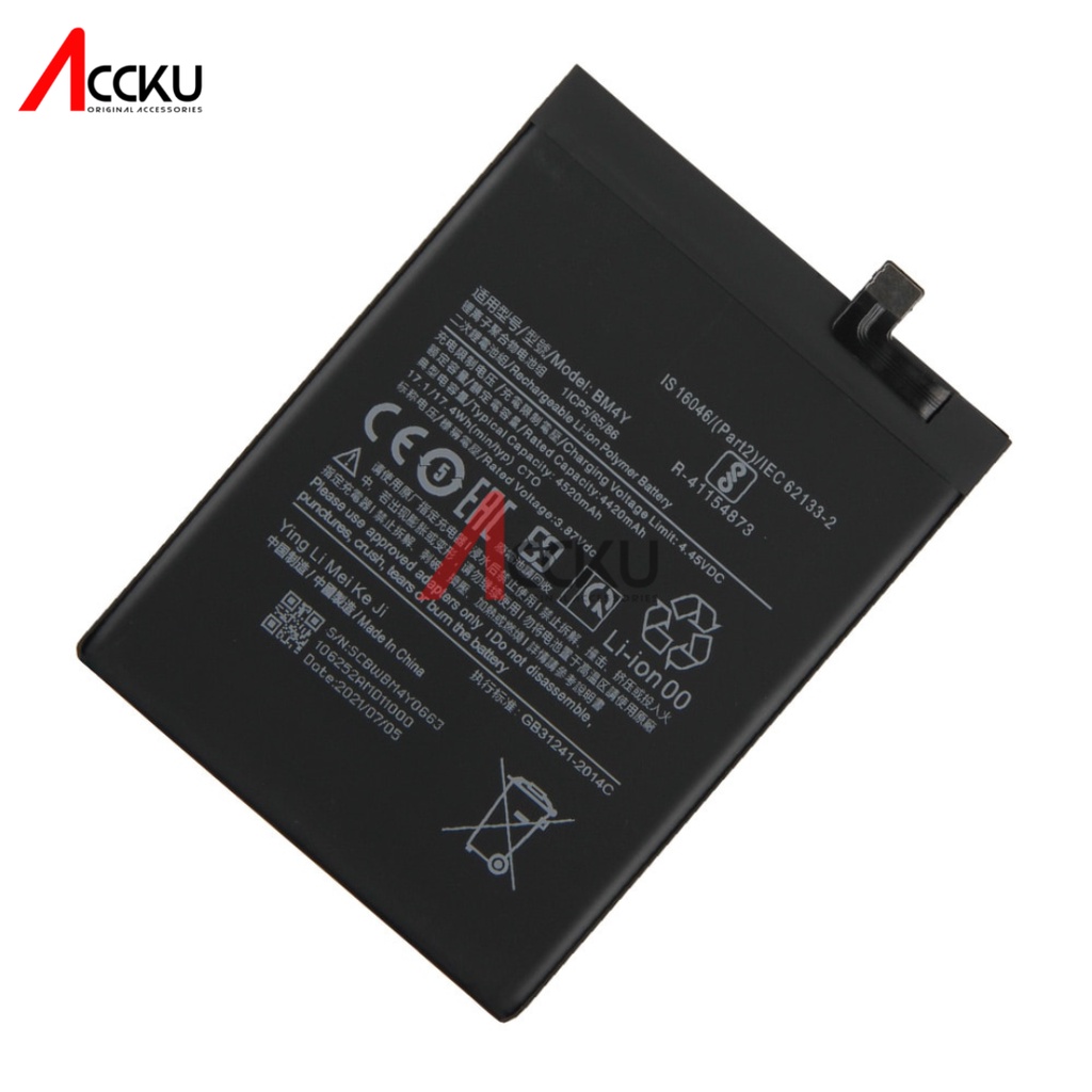 BM4Y - Poco F3BM4Y 99%BateraiXiaomiBM4Y - Poco F3BatteryXiaomiRedmiBattery Baterai BatreBM-4YXiaomiPoco F3