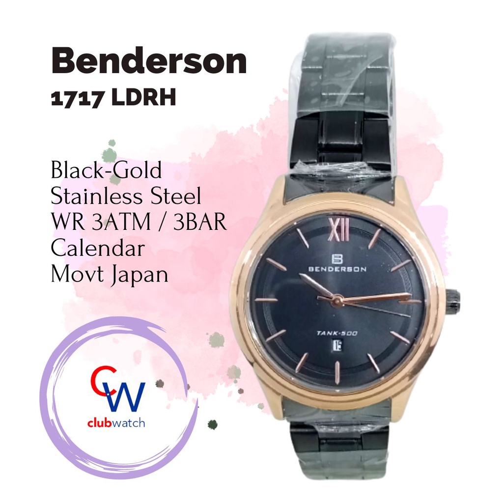 Jam Tangan Wanita Benderson 1717 LDRH / Benderson 1717 LDRH Jam Tangan Cewek Murah