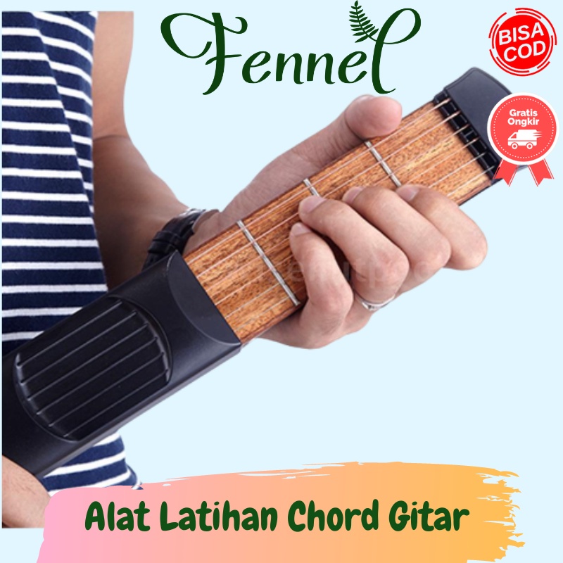 Alat Latihan Gitar Portable Guitar Chord Practice 4 Fred