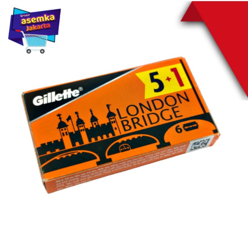 Silet Gillette London Bridge Stainless Blades isi 120 pcs