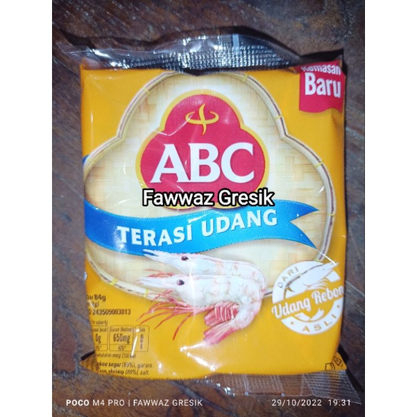 ABC Terasi Udang isi 20 x 4,2 gr / Trasi Udang Rebon Halal 20 x 4.2gr