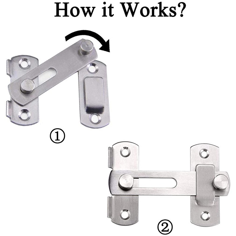 【3-4inch】Cantolan Gembok Grendel Pintu/Grendel Slot Pintu/Gembok Grendel Pintu Kunci/Gembok Pintu