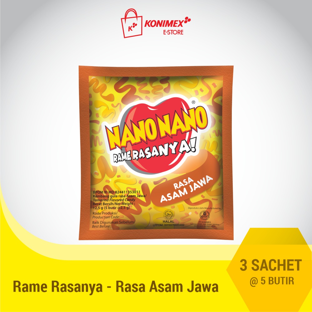 

Nano Nano rasa Asam Jawa 3 sachet