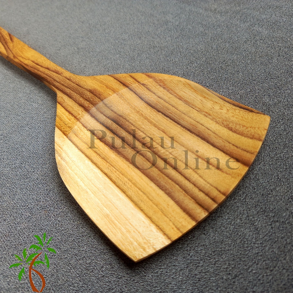 Sodet Kayu Jumbo 40cm - Sutil Spatula Kayu Wood Turner