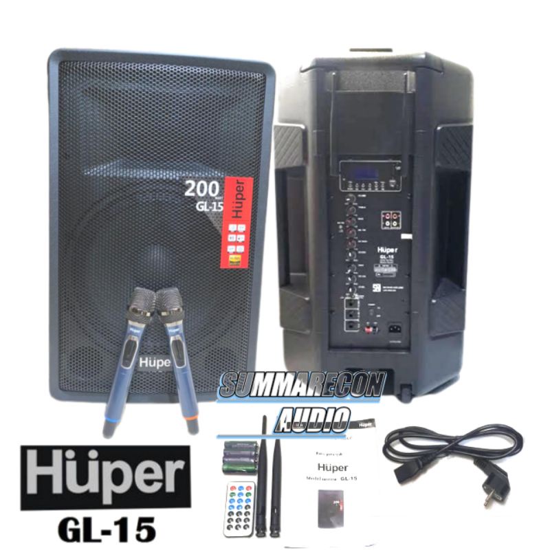 Speaker Potable Huper GL 15 Original Bluetooth Speaker 15 Inch