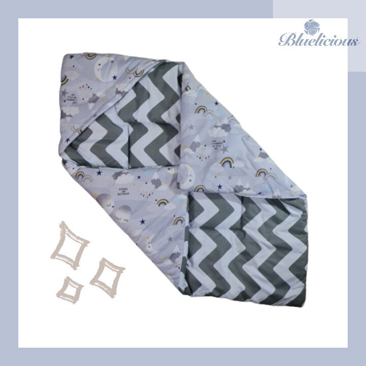 Gift Set Newborn - Bedding Set - Kasur Kolam Kelambu + Selimut Bayi Hoodie