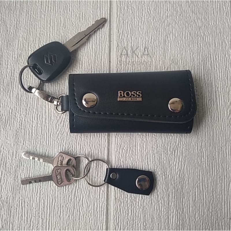 [HG BOSS08] Elegan Dompet STNK Gantungan Kunci Mobil Motor