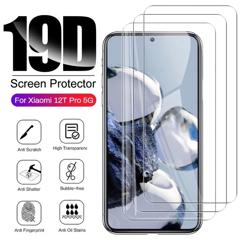 1pc Tempered Glass Pelindung Layar Xiaomi 12T 12T Pro HD 9H Tahan Ledakan