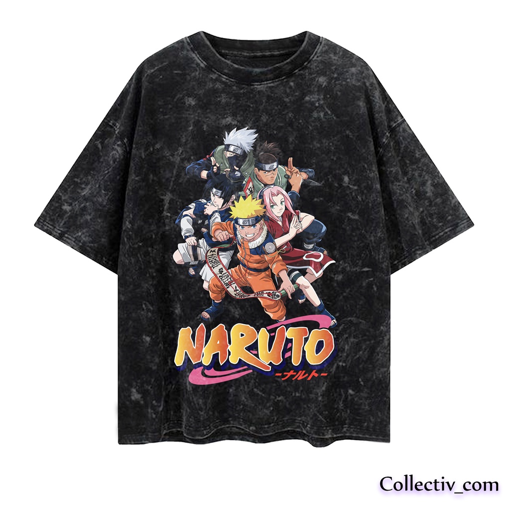 Naruto Shippuden Vintage Oversized T-Shirt | Oversize Shirt | Washed T-Shirt |Naruto Shippuden