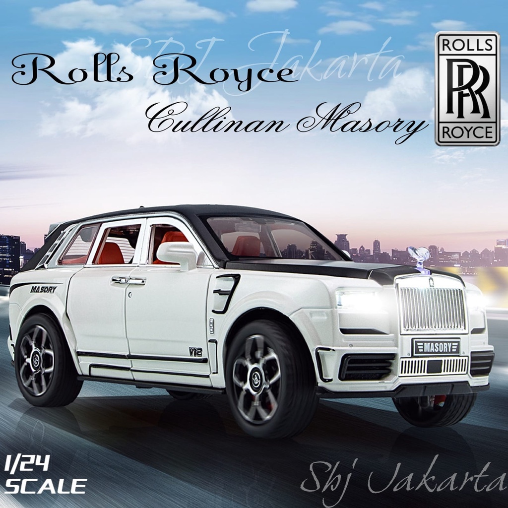 DIECAST Miniatur MOBIL ROLLS ROYCE CULLINAN MANSORY Skala 1:24