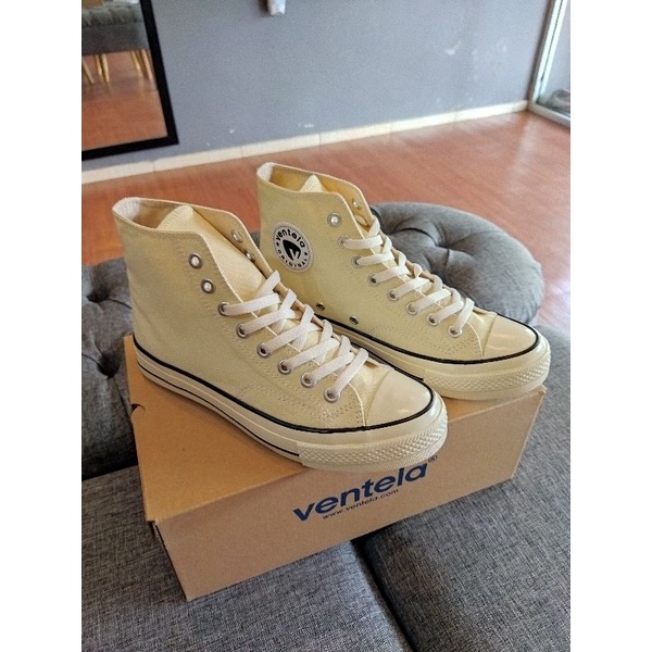 Ventela BTS High Cream - Sepatu Sneakers