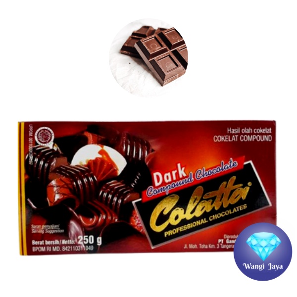 

COLLATA DARK COKLAT 250GR/COLATTA 250GR/COLATTA 250GR || Coklat Blok Es Kul-Kul