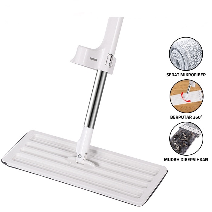~ HM8 ~ ALAT PEL LANTAI TARIK FLAT MOP PERAS TANPA TANGAN PEMBERSIH LANTAI /  ALAT PEL PRAKTIS TARIK