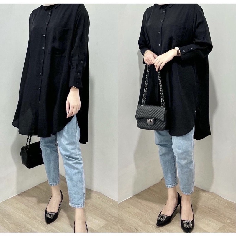 BEFAST - ZRD OOTD Tunik MIDIYA /  LISA TOP / Outfit Wanita Hijab Trendy / Tunik Terlaris / Pakaian Wanita Kekinian / Tunik Maxy / Fashion Wanita Casual / Tunik Polos Formal / Termurah