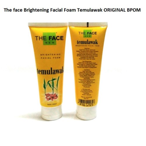 TEMULAWAK FACIAL FOAM THE FACE ORIGINAL BPOM - FACIAL FOAM THE FACE TEMULAWAK