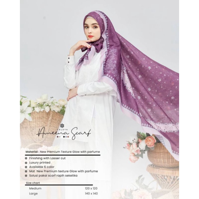 Sarimbit Ahzarayy 2023 scarf khimar tuspin