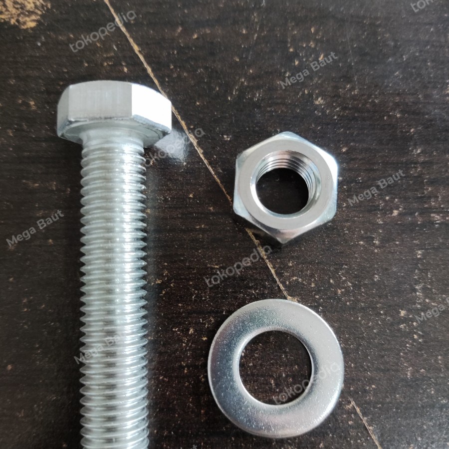 Baut M12 x 60 Stainless S316 Set