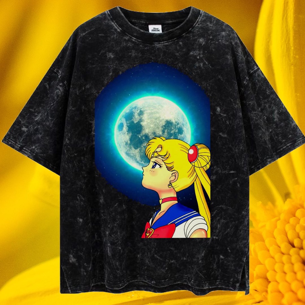 LASTHOPE 'SAILORMOON' OVERSIZE WASHING TSHIRT / KAOS ATASAN TSHIRT TEE WASHING ACID WASHED STONEWASH