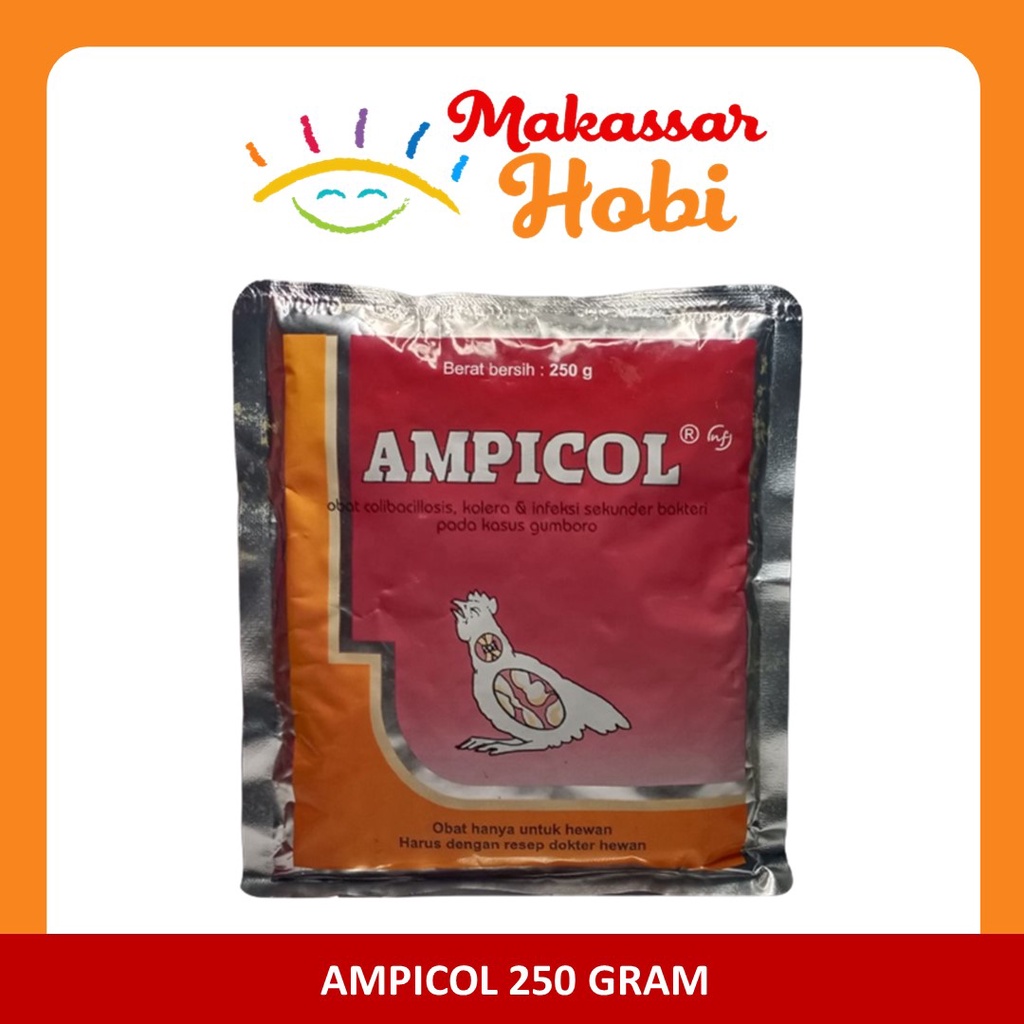 Medion Ampicol 250gr 250 gr Obat Ayam Kolera Infeksi Bakteri Gumboro