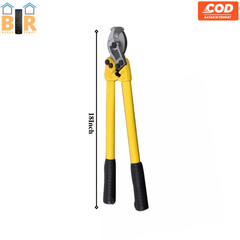 Tang Potong Kabel 18 Inch Multifungsi Besi Behel Beton Rantai Selang Cable Bolt Cutter Kualitas Super