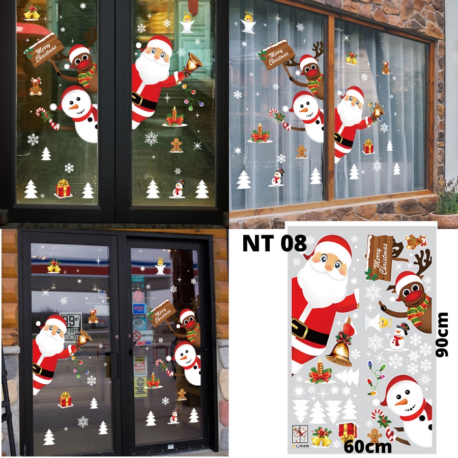 STICKER STIKER NATAL DINDING KACA WALLSTIKER SETIKER WALLSTICKER TEMA MOTIF POHON NATAL WALSTICKER WALSTIKER WALLPAPER PAPER MERRY MERY CHRISTMAS CRISTMAS 2022 SANTA CLAUSE TAHUN BARU DEKORASI HIASAN DINDING TEMBOK PINTU KACA JENDELA RUMAH