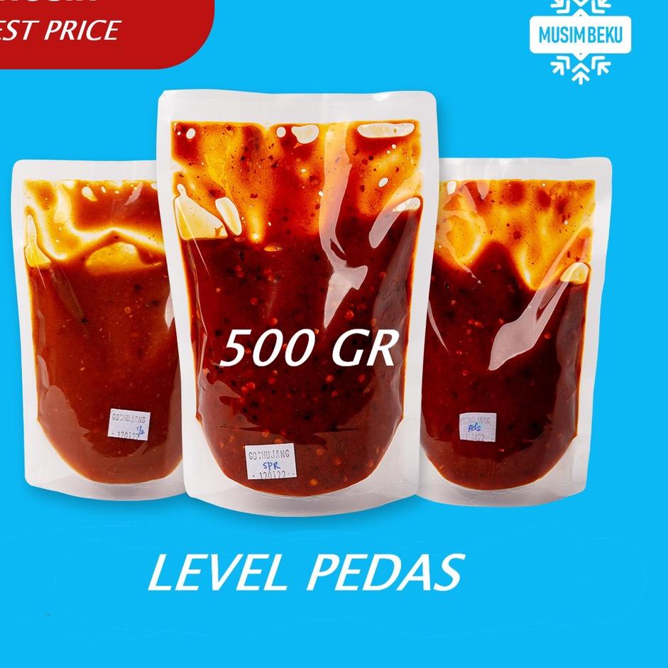 

Bisa COD SAUS GOCHUJANG KILOAN HALAL 500 GR - LEVEL PEDAS GROSIR !!