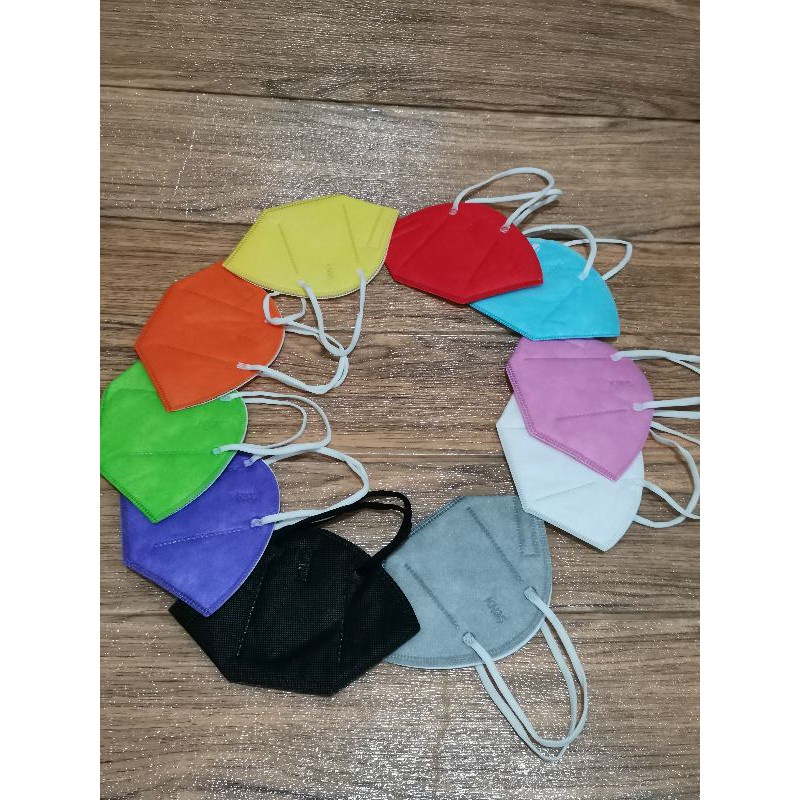 Masker KN95 Face Mask warna warni GB2626-2006 10 PCS