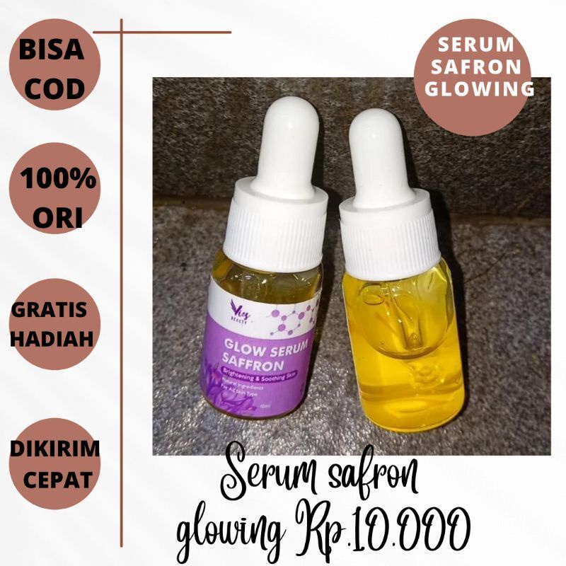 Serum glowing saffron by vies jaminan original 10ML
