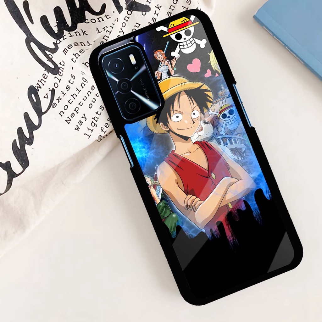Case Kilau Oppo | A16 | A16S | Casing Hp Glossy | Motif Luffy