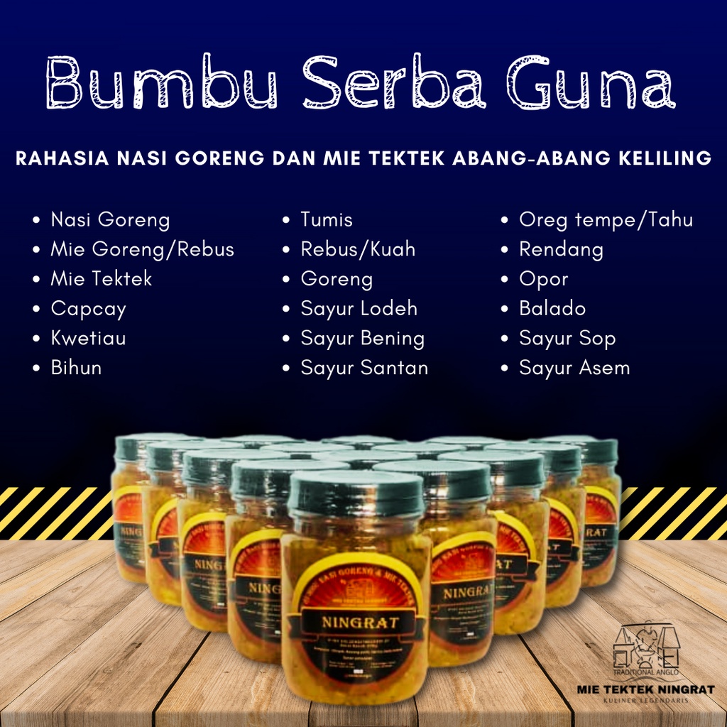 

BUMBU SERBA GUNA NASI GORENG MIE TEKTEK NINGRAT,KWETIAU,CAPCAY,BIHUN GORENG/KUAH