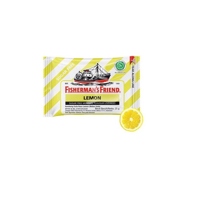 

SHOPEE SALE⚡ Fisherman's Friend Permen Bebas Gula Rasa Lemon 25 gr ✒ 82