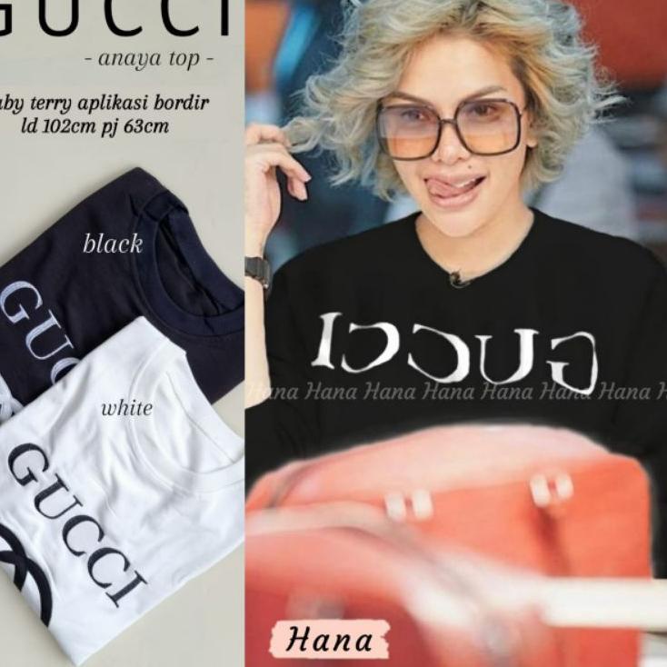 Stok Banyak★➥ RKLU7 RESTOCK GUCCI ANAYA TOP BAJU KAOS LENGAN PANJANG By HANA PREMIUM IMPORT SWEATER 