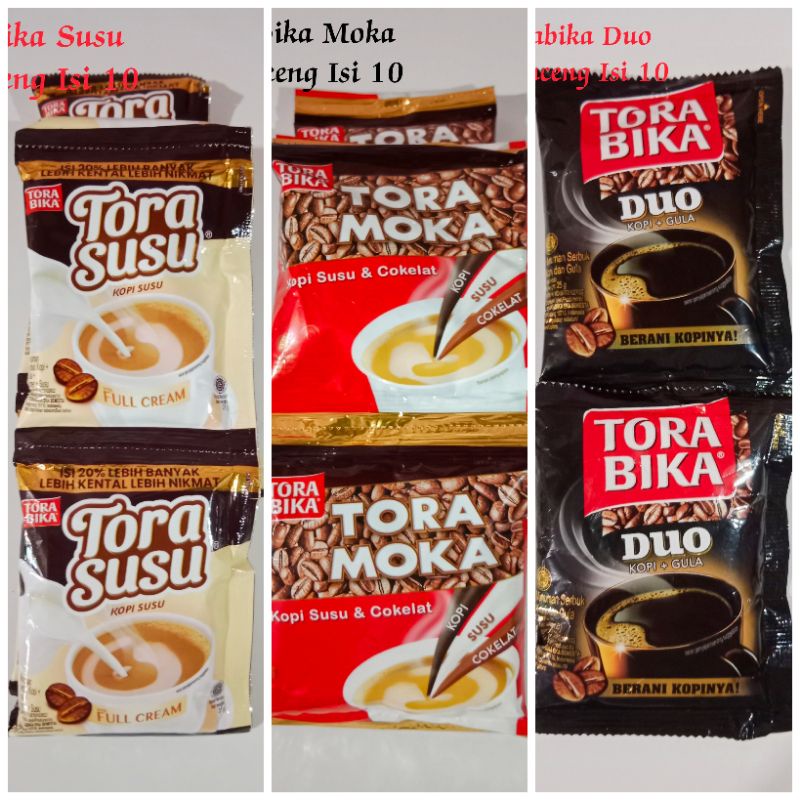 

Kopi Torabika Susu || Kopi Torabika Moka || Kopi Torabika Duo 1 Renceng Isi 10